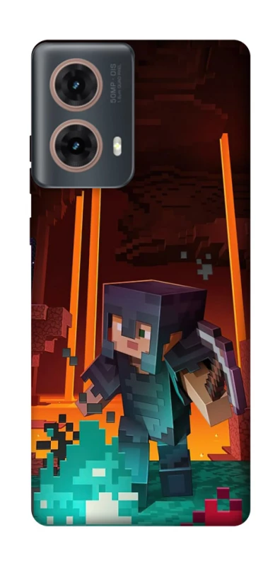 Чохол на Motorola Moto G85 Minecraft game adventure фото 1 з 1