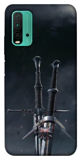Чехол на Xiaomi Redmi Note 9 4G / Redmi 9 Power Мечи Ведьмака фото 1 из 1