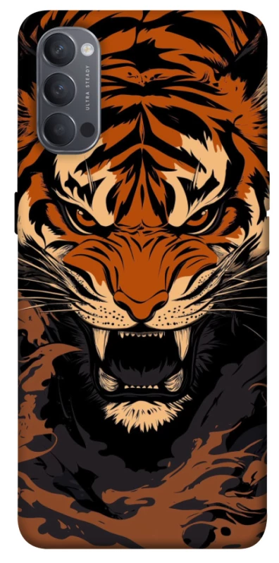 Чохол на Oppo Reno 4 cool tiger фото 1 з 1