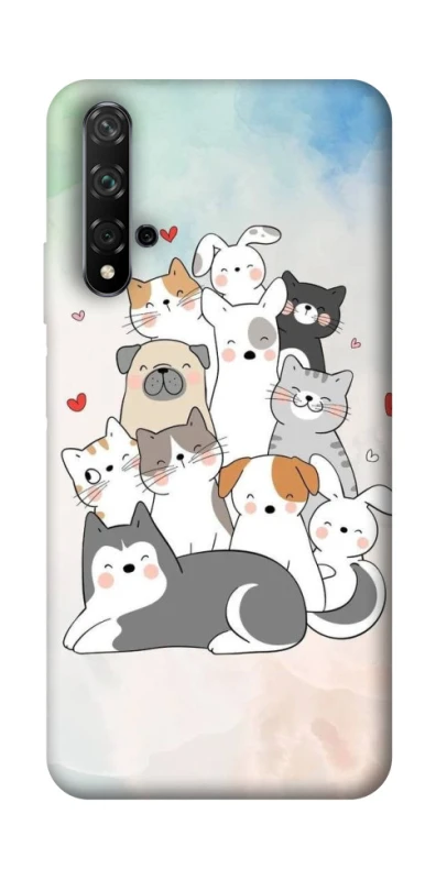 Чехол на Huawei Honor 20 / Nova 5T Funny Pets ver.2 фото 1 из 1
