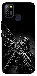 Чехол на Infinix Hot 10 Lite Black dragonfly фото 1 из 1