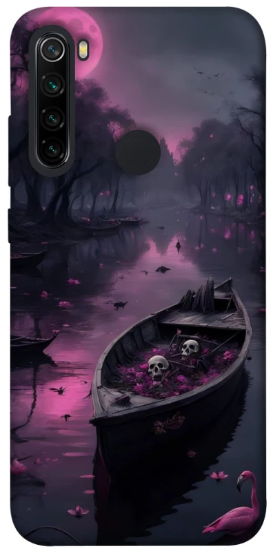 Чохол на Xiaomi Redmi Note 8 Boat and flamingo фото 1 з 1