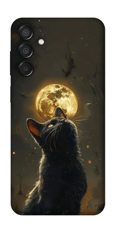Чохол на Samsung Galaxy M15 5G Кіт під місяцем v2 фото 1 з 1