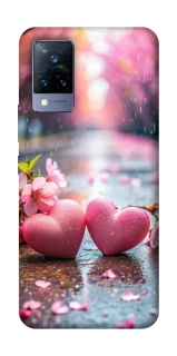 Чохол на Vivo V21 Pink heart фото 1 з 1