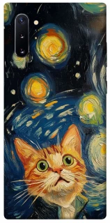 Чехол на Samsung Galaxy Note 10 Plus paint cat фото 1 из 1