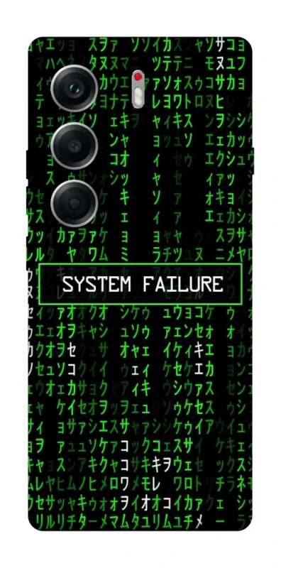 Чохол на Tecno Camon 40 Matrix system failure фото 1 з 1