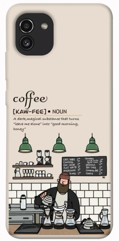 Чохол на Samsung Galaxy A03 Kaw-fee фото 1 з 1