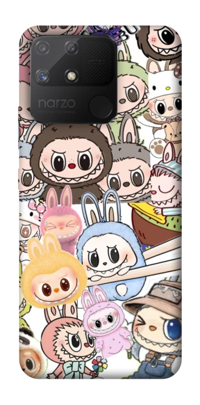 Чехол на Realme Narzo 50A All Labubus фото 1 из 1