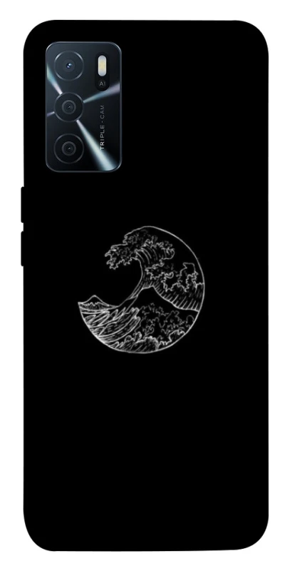 Чохол на Oppo A16s / A16 Black tsunami фото 1 з 1