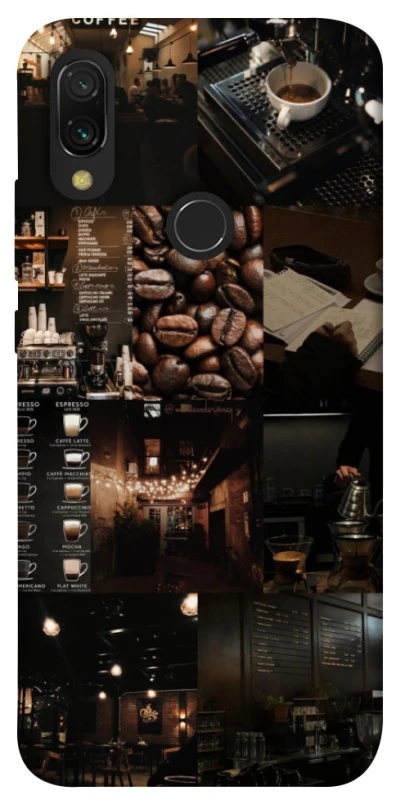 Чехол на Xiaomi Redmi 7 Coffee collage ver.1 фото 1 из 1
