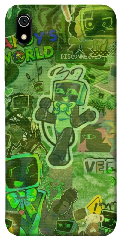 Чохол на Xiaomi Redmi 7A Dandysworld tv green theme фото 1 з 1