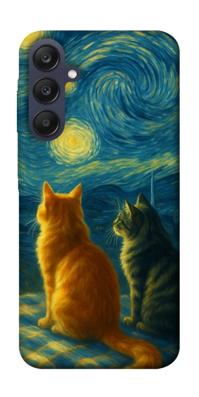 Чохол на Samsung Galaxy A25 5G Cats under the stars фото 1 з 1