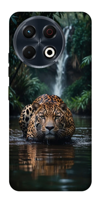 Чохол на TECNO Spark 30 Pro (KL7) Leopard in water фото 1 з 1