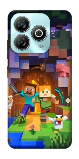 Чехол на ZTE Blade A75 4G Minecraft game фото 1 из 1