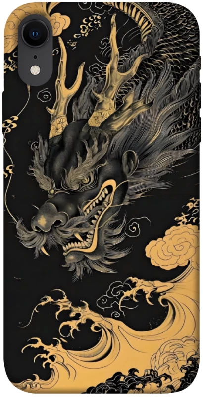 Чохол на Apple iPhone XR (6.1") gold dragon фото 1 з 1
