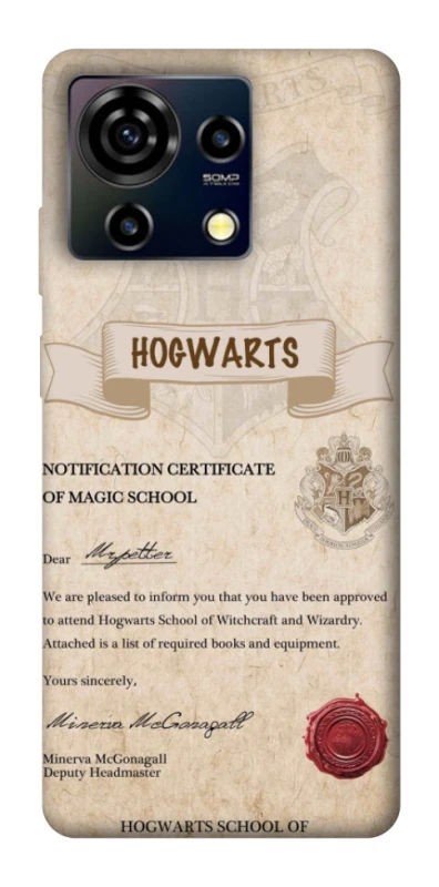 Чехол на ZTE Blade V50 Vita The Hogwarts acceptance letter фото 1 из 1