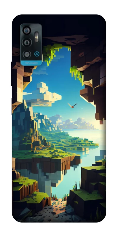 Чохол на ZTE Blade A71 Minecraft sunrise фото 1 з 1