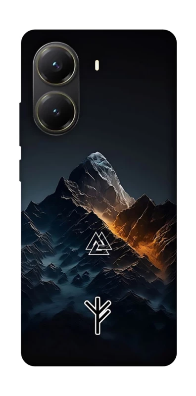 Чехол на Xiaomi Poco X6 Pro Руны в горах фото 1 из 1