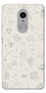 Чехол на Xiaomi Redmi Note 4X / Note 4 (Snapdragon) Star Wars background ver.1 фото 1 из 1