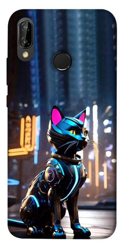 Чохол на Huawei P20 Lite Cyber cat фото 1 з 1