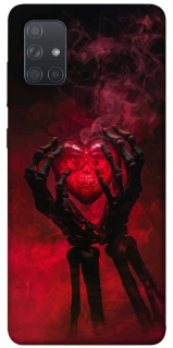 Чехол на Samsung Galaxy A71 Heart in the hands of a skeleton фото 1 из 1