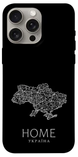 Чехол на Apple iPhone 15 Pro Max (6.7") Ukraine black map фото 1 из 1