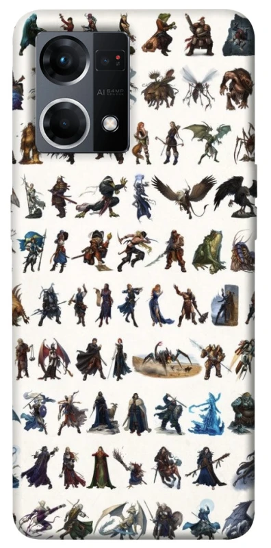 Чохол на Oppo Reno 7 4G Character Selection фото 1 з 1