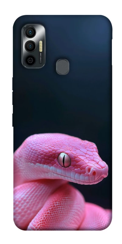 Чохол на TECNO Spark 7 Рожева змія фото 1 з 1
