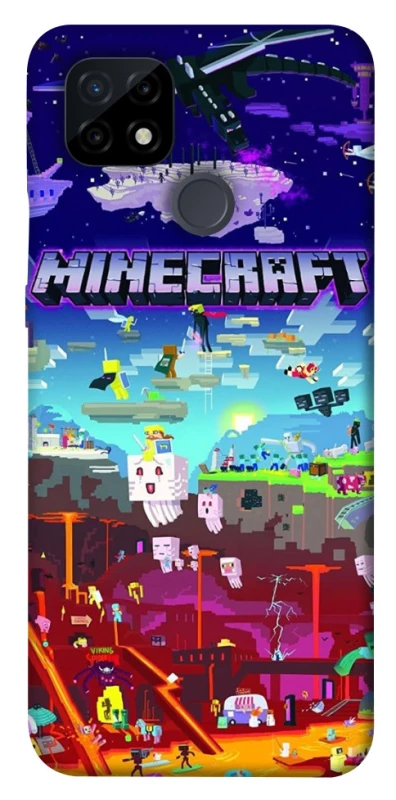 Чехол на Realme C21 Minecraft world фото 1 из 1