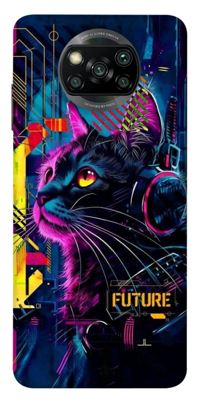 Чохол на Xiaomi Poco X3 NFC / Poco X3 Pro Cyber Cat v2 фото 1 з 1