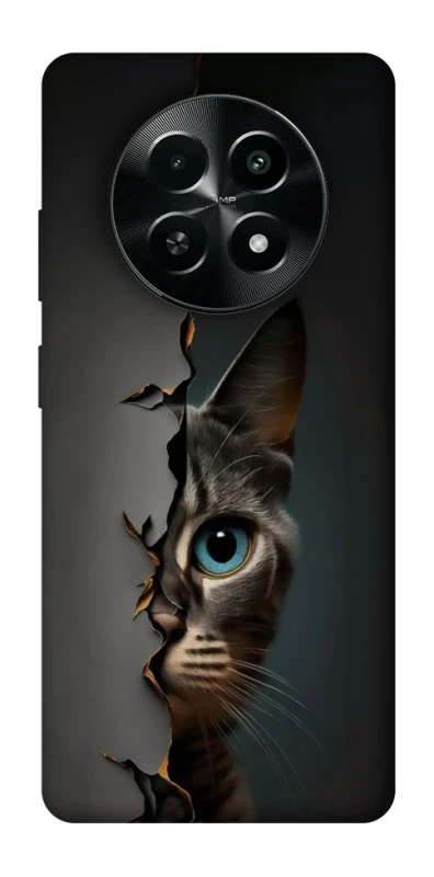 Чохол на Realme Narzo 70x Кіт-підглядач v2 фото 1 з 1