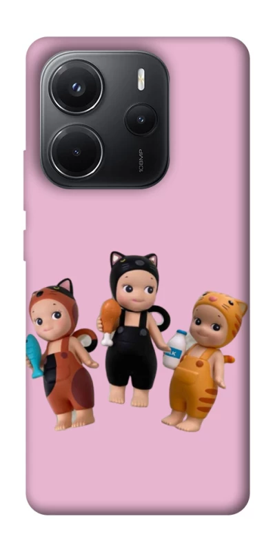Чохол на Xiaomi Redmi Note 14 4G (Int. version) Cat Cafe Trio фото 1 з 1