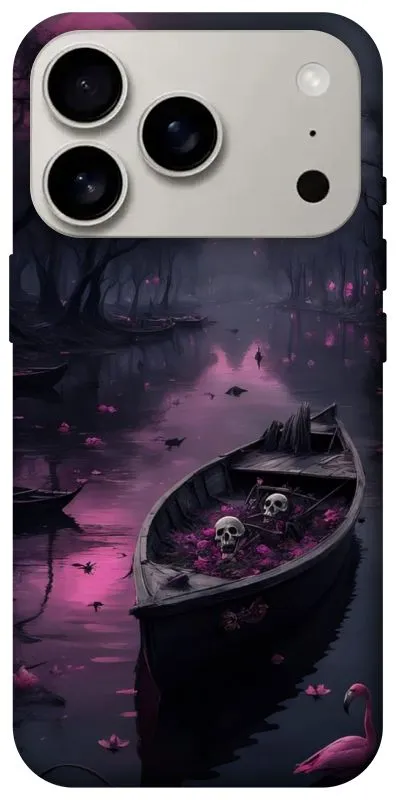 Чохол на Apple iPhone 18 Pro Boat and flamingo фото 1 з 2