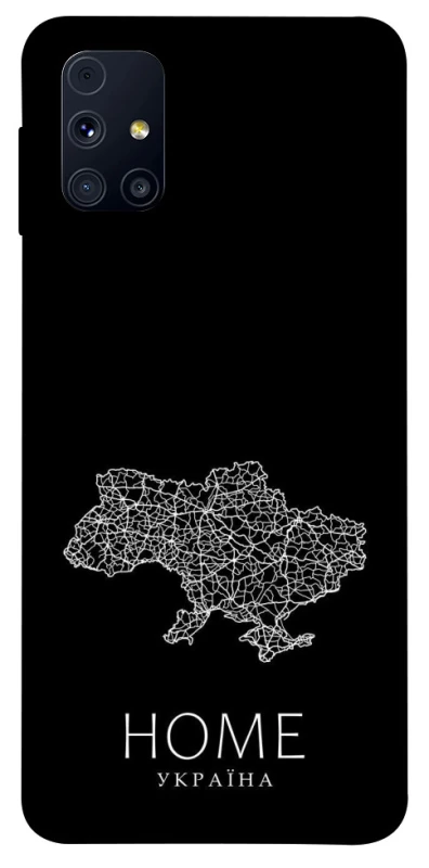 Чохол на Samsung Galaxy M31s Ukraine black map фото 1 з 1