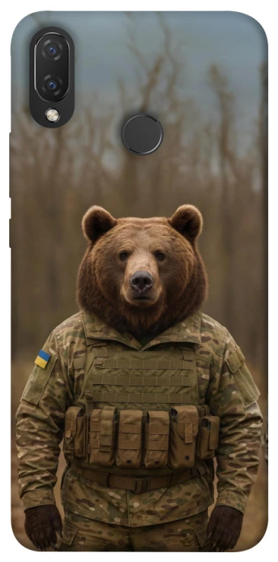 Чохол на Huawei P Smart+ (nova 3i) Ведмідь захисник фото 1 з 1