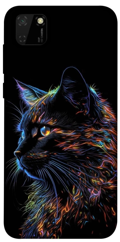 Чохол на Huawei Y5p Чорний кіт фото 1 з 1