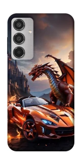 Чохол на Samsung Galaxy M35 Сar and dragon фото 1 з 1