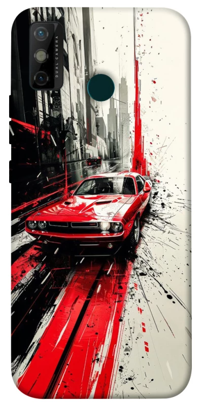 Чехол на TECNO Spark 6 Go Painted Mustang фото 1 из 1