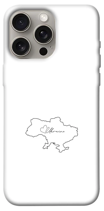 Чохол на Apple iPhone 15 Pro Max (6.7") Ukraine map фото 1 з 1