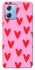 Чохол на Motorola Moto G84 Red hearts 2 фото 1 з 1