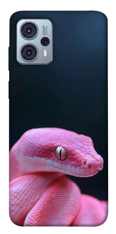 Чохол на Motorola Moto G23 Рожева змія фото 1 з 1