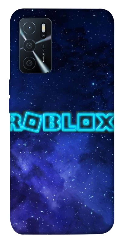 Чохол на Oppo A16s / A16 Roblox Space Logo Blue фото 1 з 1