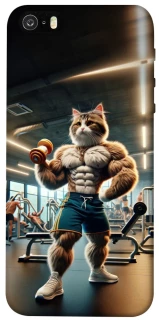 Чехол на Apple iPhone 5/5S/SE Качок кот фото 1 из 1