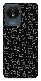 Чехол на Vivo Y02 Black Cats фото 1 из 1