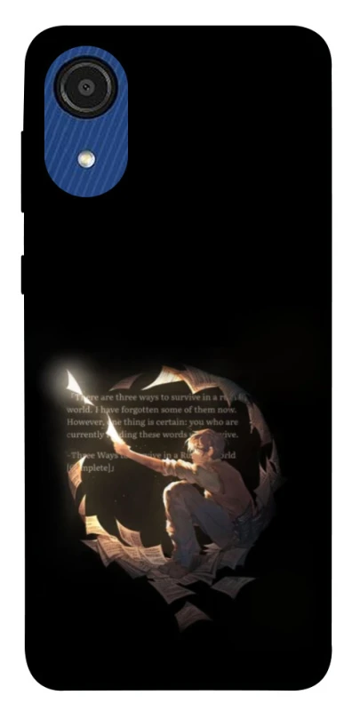 Чохол на Samsung Galaxy A03 Core Omniscient Reader's v2 фото 1 з 1