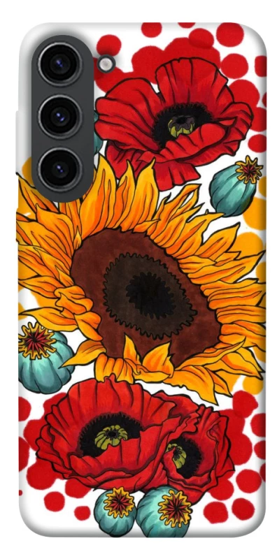 Чохол на Samsung Galaxy S23 Соняшники та маки фото 1 з 1