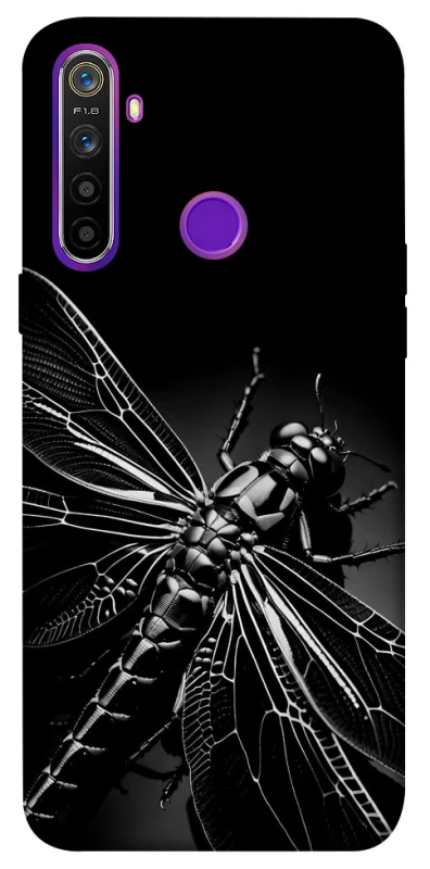 Чехол на Realme 5 Black dragonfly фото 1 из 1