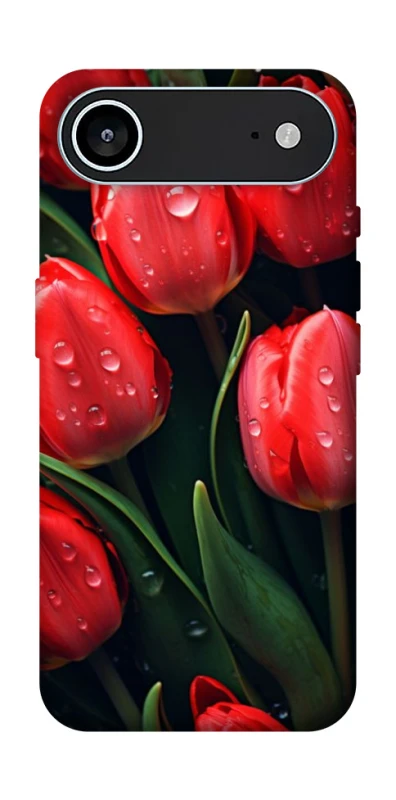 Чехол на Apple iPhone 17 Air (6.5") Красные тюльпаны фото 1 из 1