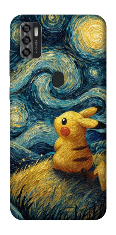 Чохол на ZTE Blade A7s (2020) Pikachu and Van Gogh фото 1 з 1