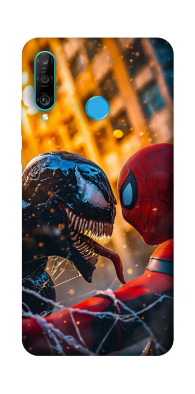 Чехол на Huawei P30 lite Venom vs Spiderman фото 1 из 1